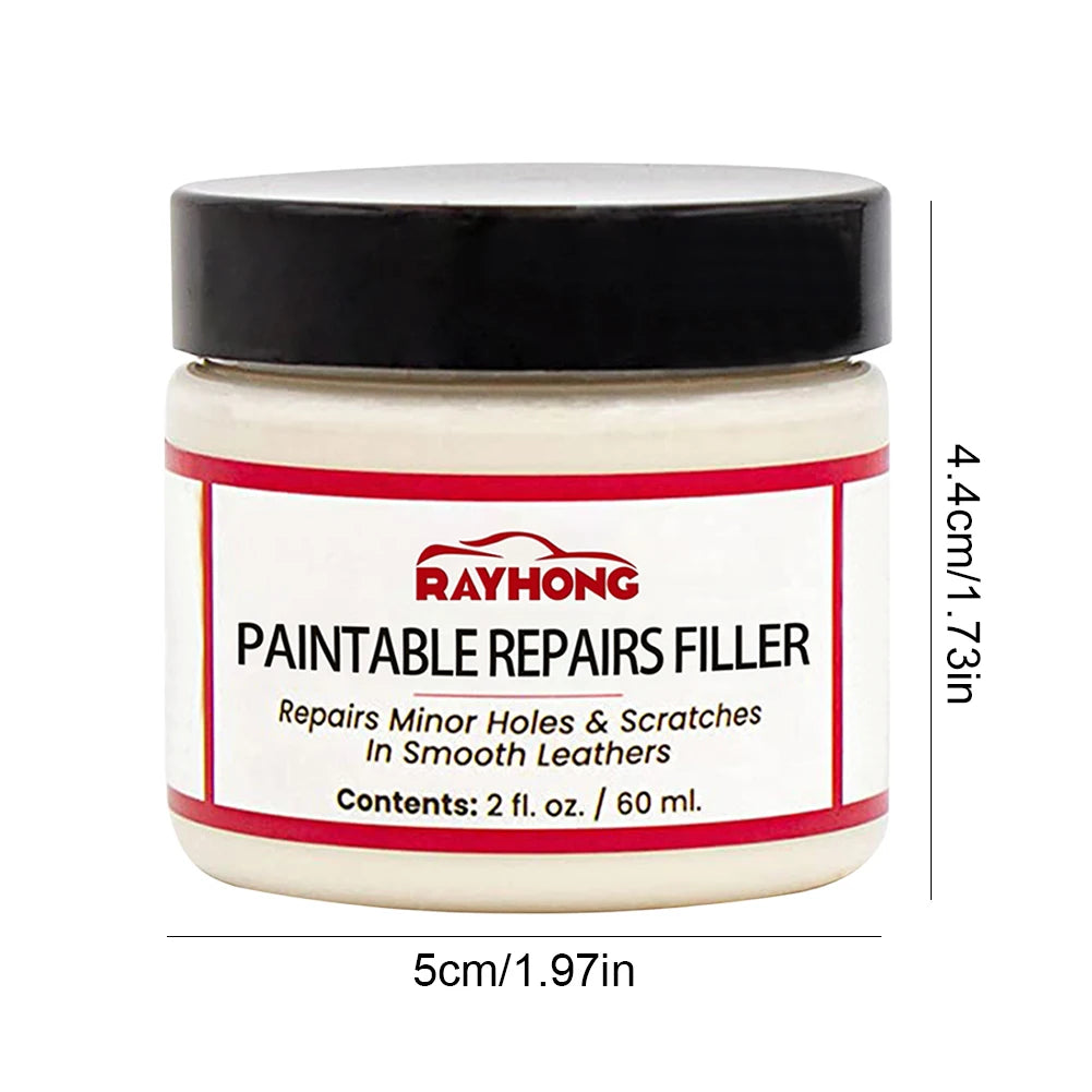 60/20ml Leather Filling Paste Natural Leather Filler Repair Compound Leather Restoration Cream For Tears Crack Burns Holes Fille