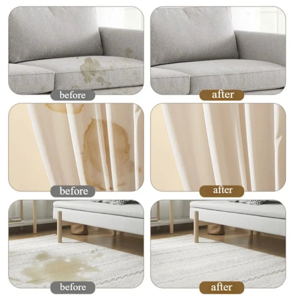 Fabric Sofa Foam Dry Cleaner Multi-Functional Cleaning Solution Clothing Stain Remover for Carpet Curtain No Water Needed Agent
