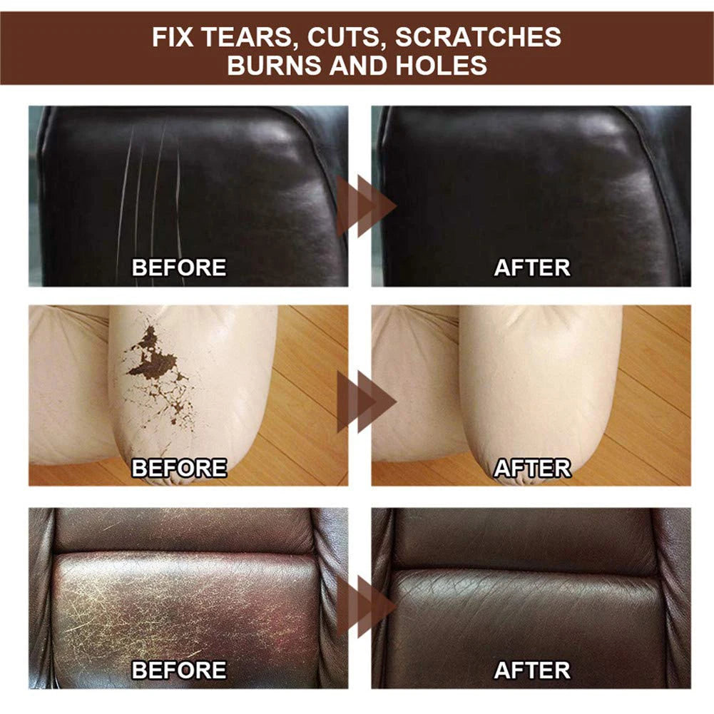 60/20ml Leather Filling Paste Natural Leather Filler Repair Compound Leather Restoration Cream For Tears Crack Burns Holes Fille