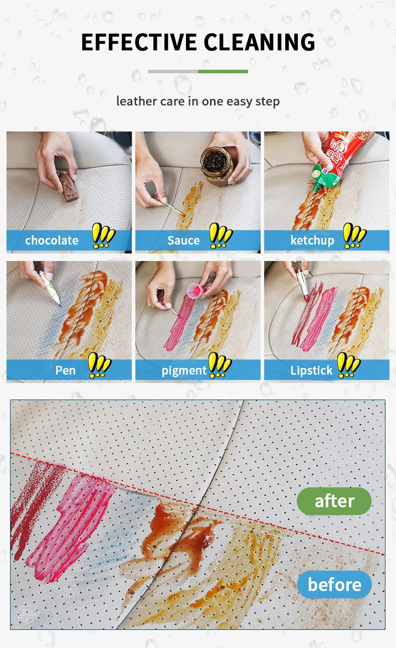 Car Interior Cleaner Agent Ceiling Cleaner Leather Flannel Woven Fabric Water Free Multipurpose Auto Dash Cleaning Tool HGKJ S21